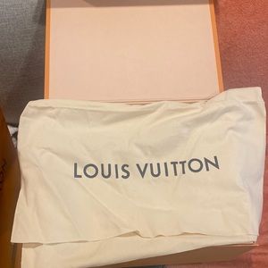 Large Louis Vuitton duster bag with Large Louis Vuitton box